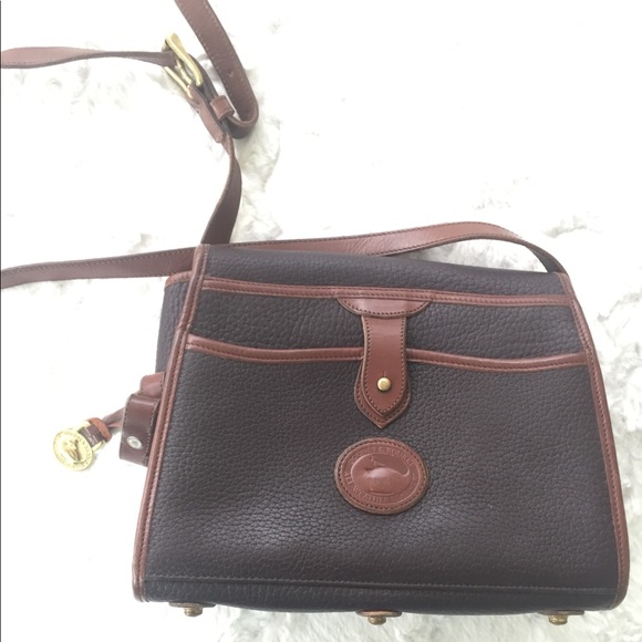 Dooney & Bourke Handbags - Vtg Dooney & Bourke All Weather Leather Black Bag